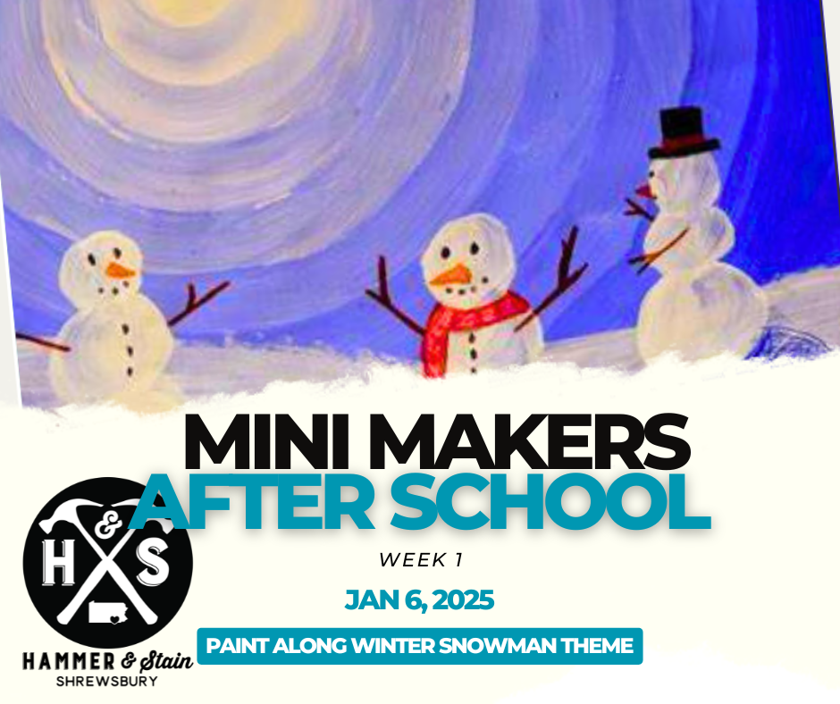 (MONDAY 4:00PM-5:30PM) MINI MAKERS AFTER SCHOOL ART CLASS: JANUARY-MAY 2025