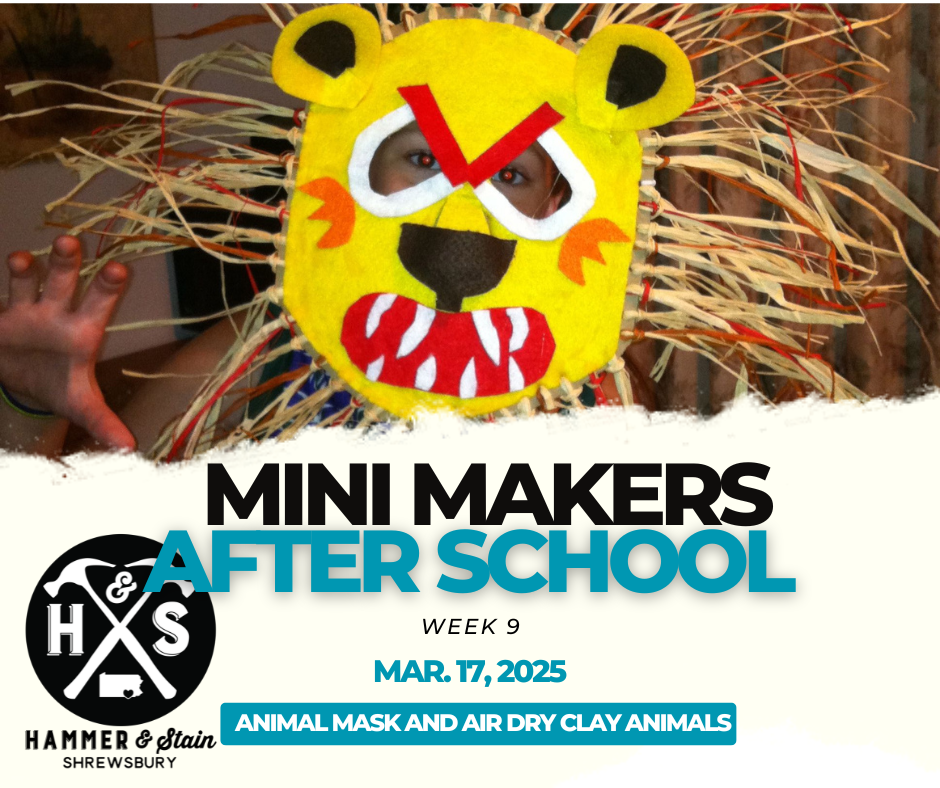 (MONDAY 4:00PM-5:30PM) MINI MAKERS AFTER SCHOOL ART CLASS: JANUARY-MAY 2025