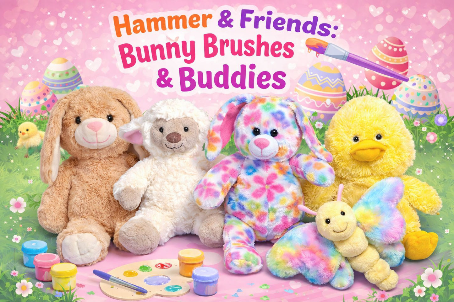 04/04/26 - Hammer & Friends: Bunny, Brushes, & Buddies - Kid's Workshop - 10AM