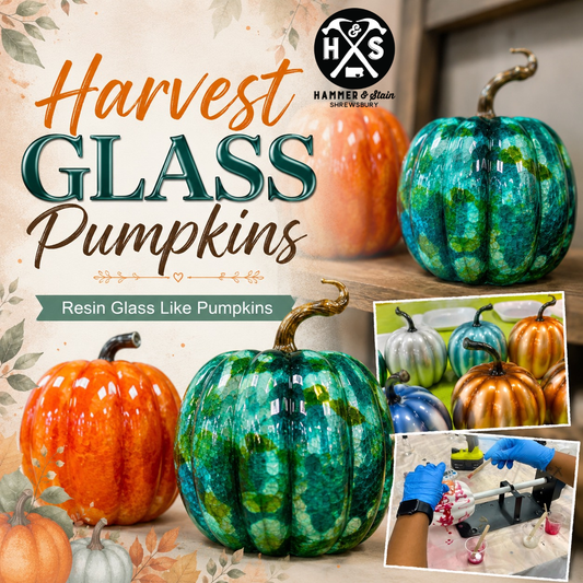 09/01/26 - Harvest Glass Pumpkins | Resin Glass Like Pumpkins - 6PM
