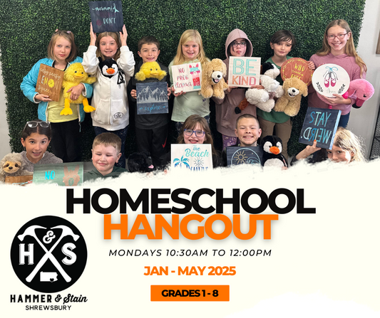 (MONDAY 10:30AM-12PM) HOMESCHOOL HANGOUT ART CLASS: JANUARY-MAY 2025