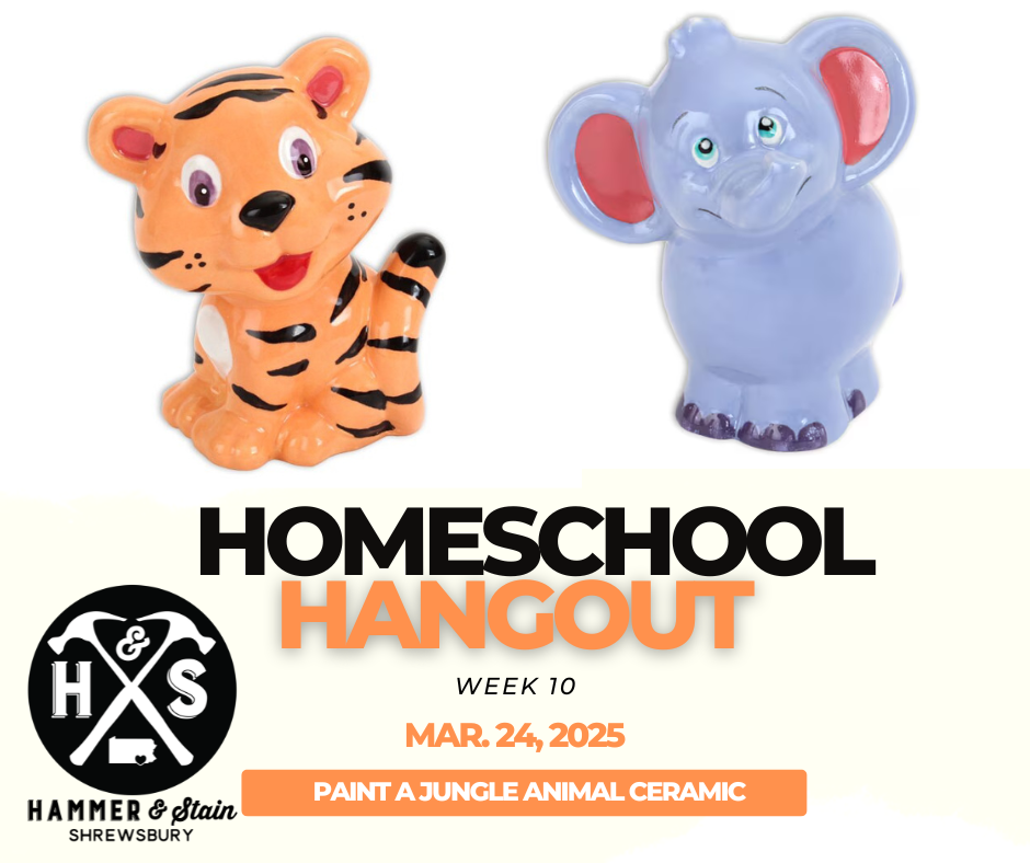 (MONDAY 10:30AM-12PM) HOMESCHOOL HANGOUT ART CLASS: JANUARY-MAY 2025