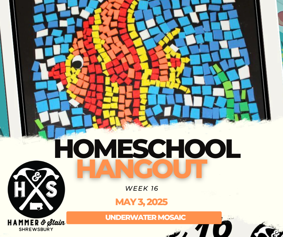 (MONDAY 10:30AM-12PM) HOMESCHOOL HANGOUT ART CLASS: JANUARY-MAY 2025