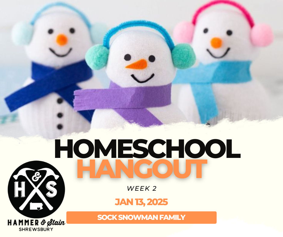 (MONDAY 10:30AM-12PM) HOMESCHOOL HANGOUT ART CLASS: JANUARY-MAY 2025