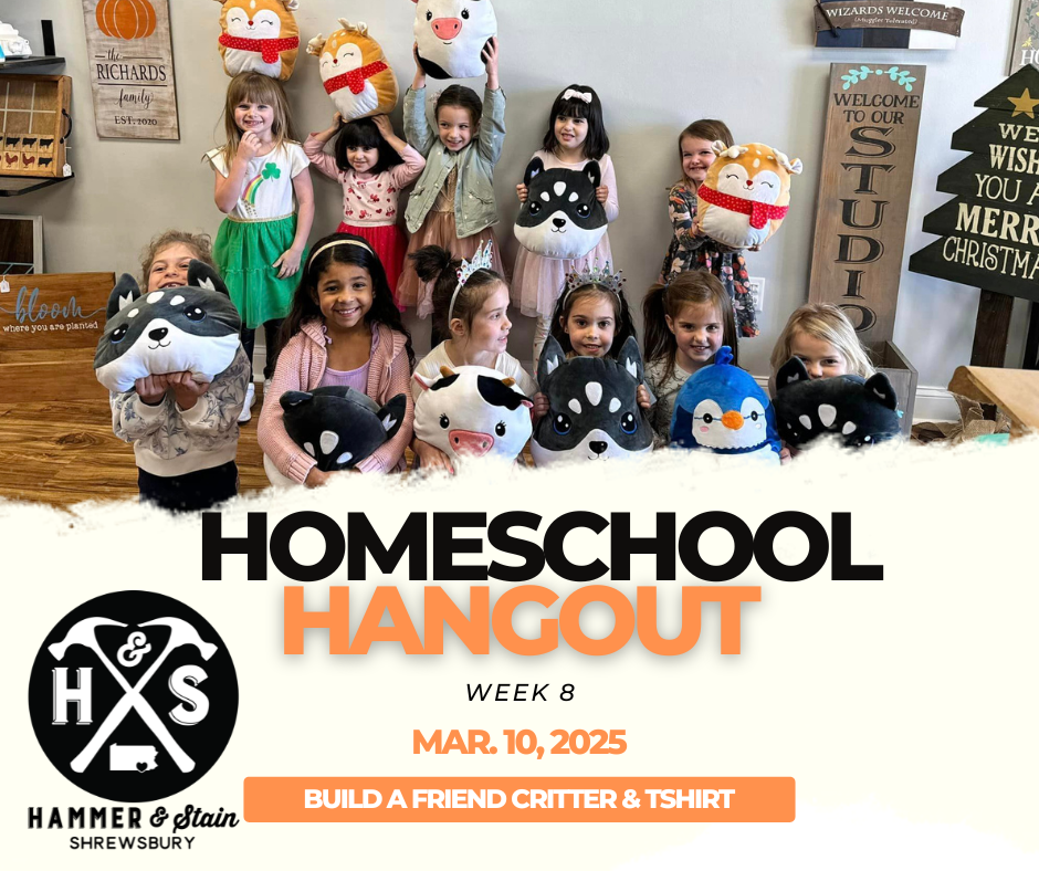 (MONDAY 10:30AM-12PM) HOMESCHOOL HANGOUT ART CLASS: JANUARY-MAY 2025