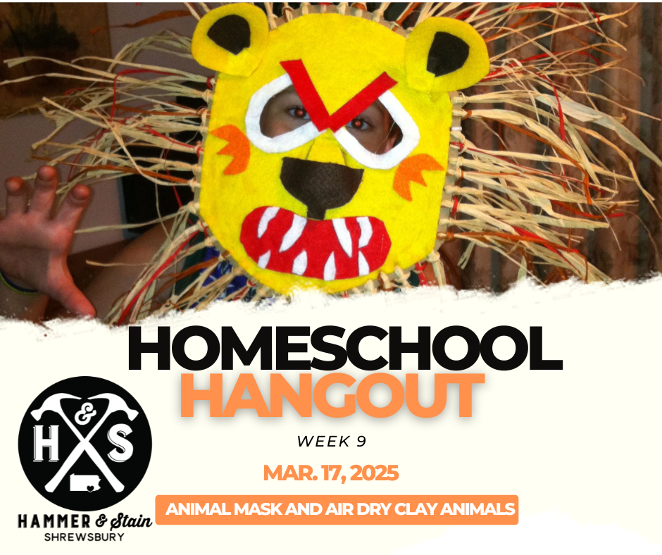 (MONDAY 10:30AM-12PM) HOMESCHOOL HANGOUT ART CLASS: JANUARY-MAY 2025