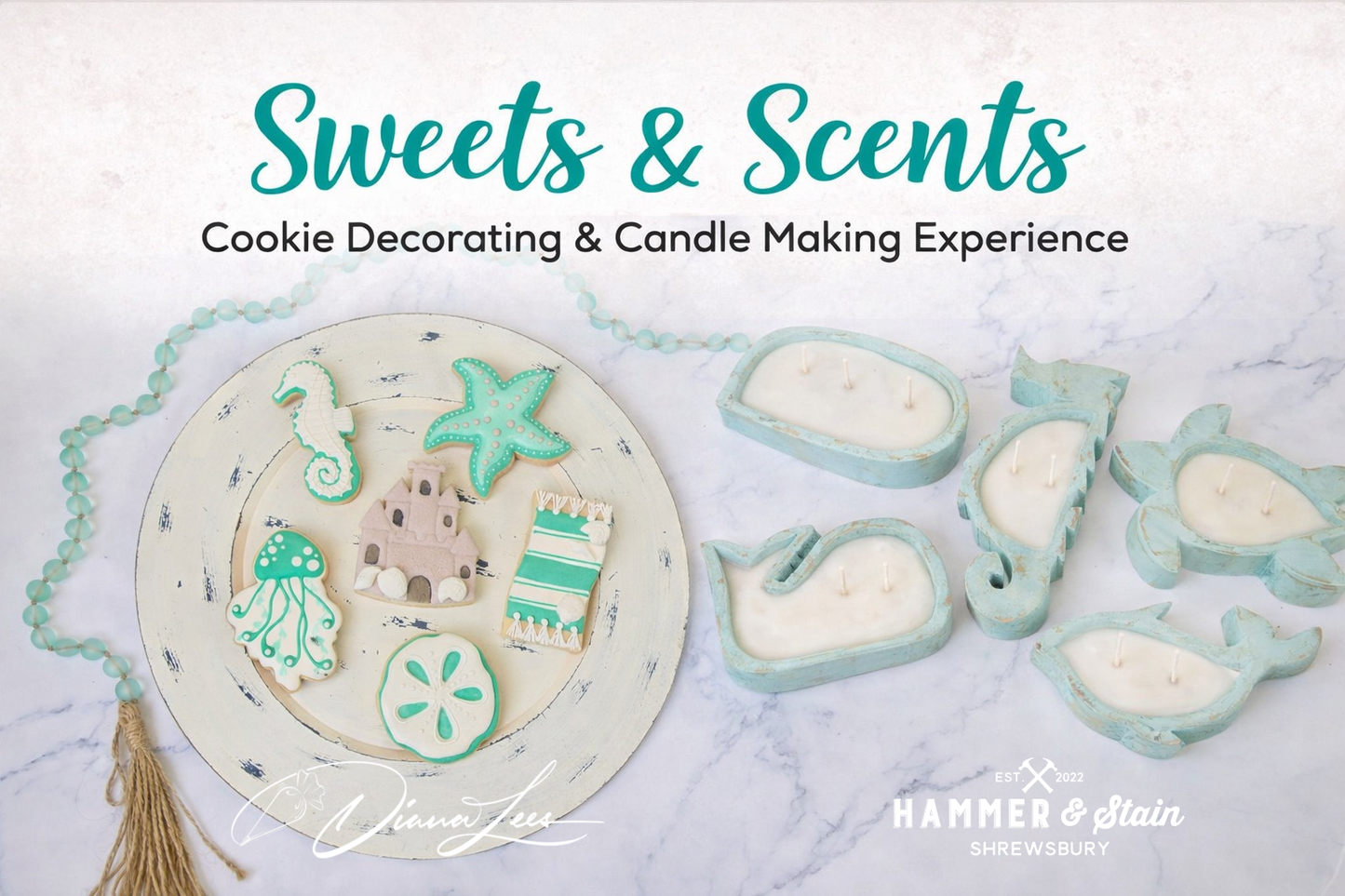 05/29/26 - Sweets & Scents | Cookie Decorating & Candle Making Experience with Diana Lee's - 6PM