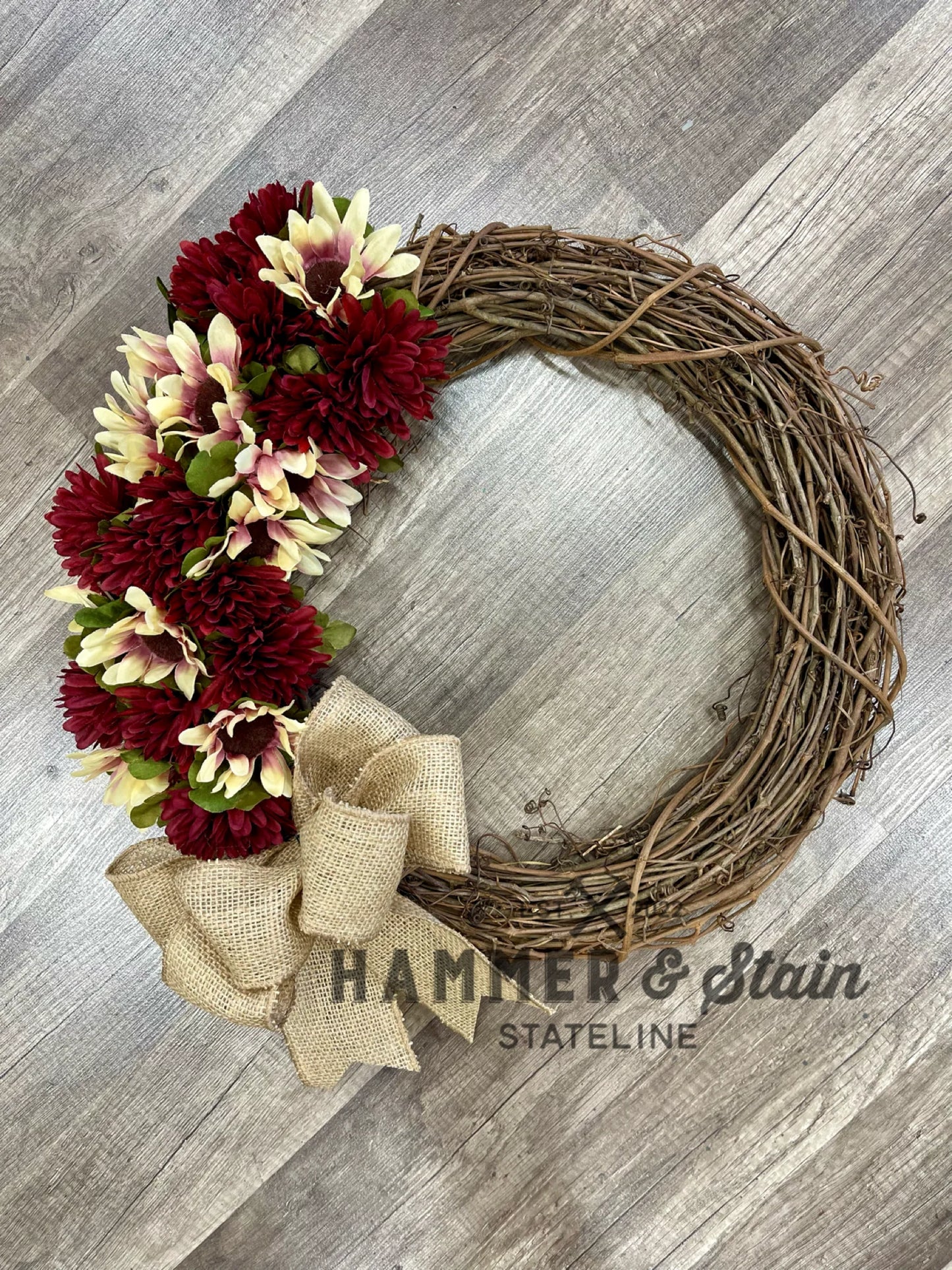10/17/25 - Fall Silk Flower Wreath - 6PM